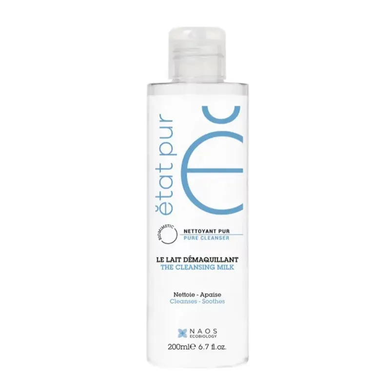 État Pur Lait Démaquillant 200ml- Univers Pharmacie