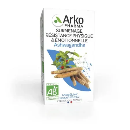 Arkopharma Arkogélules Ashwagandha 120 gélules - Univers Pharmacie