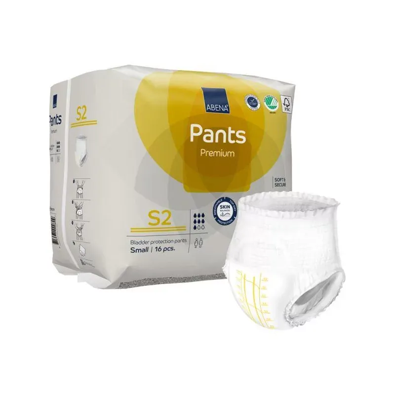 Abena Pants Premium S2 Culotte Absorbante 7 gouttes 16 pièces - Univers Pharmacie