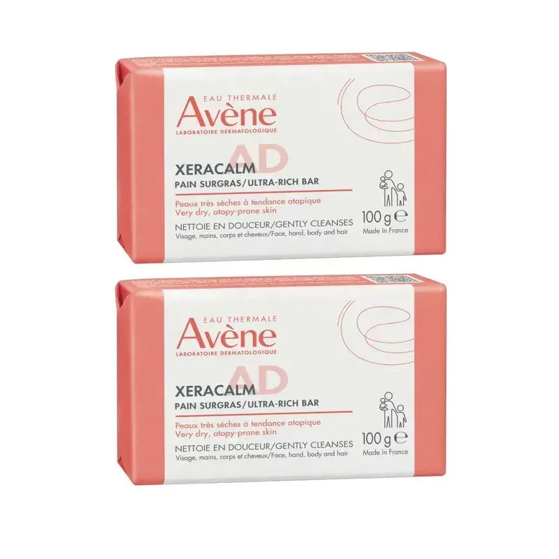 Avène Xera Calm A.D Pain Nettoyant Surgras 2X100g - Univers Pharmacie