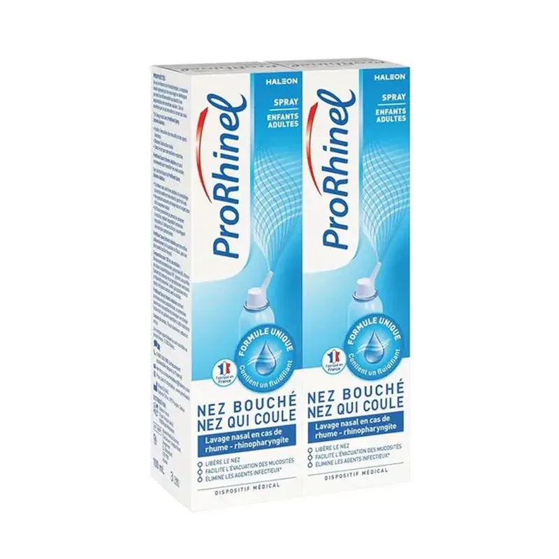 ProRhinel Nez Bouché Nez qui Coule 2X100ml - Univers Pharmacie ProRhinel Nez Bouché Nez qui Coule 2X100ml - Univers Pharmacie