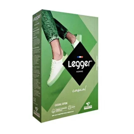 Legger Casual Coton Bas de Compression Médicale Classe 2 Taille 3 Long Noir - Univers Pharmacie