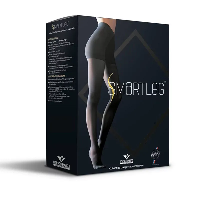 Smartleg Collant de Compression Médicale Mystérieuse Classe II Taille 2 Noir Smartleg Collant de Compression Médicale Mystérieuse Classe II Taille 2 Noir