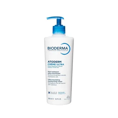 Bioderma Atoderm Crème Ultra Hydratante Ultra-nourrissante 500ml - Univers Pharmacie