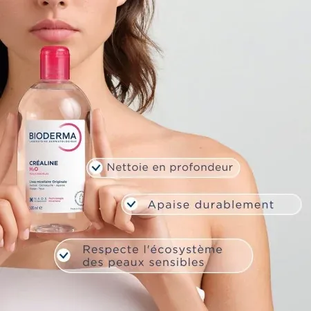 Bioderma Créaline H2O L'Eau Micellaire Originale 500ml - Univers Pharmacie