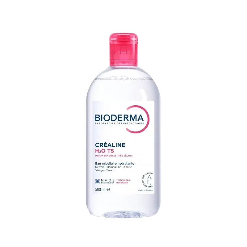 Bioderma Créaline H2O TS Eau Micellaire Démaquillante 500ml - Univers Pharmacie