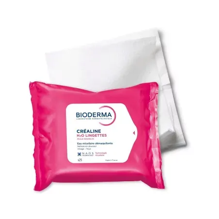 Bioderma Créaline H2O Lingettes Dermatologiques X25 - Univers Pharmacie Bioderma Créaline H2O Lingettes Dermatologiques X25 - Univers Pharmacie