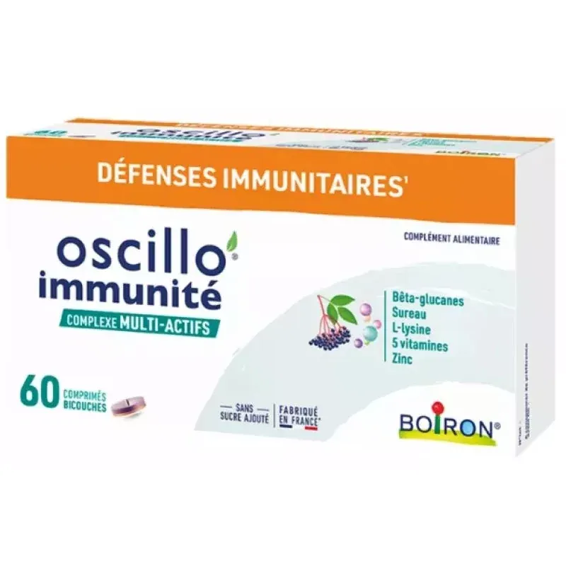Boiron Oscillo'immunité Complexe Multi-actifs 60 comprimés - Univers Pharmacie Boiron Oscillo'immunité Complexe Multi-actifs 60 comprimés - Univers Pharmacie