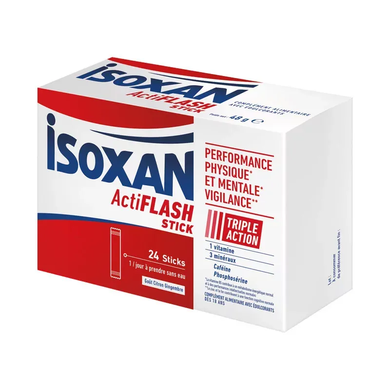 Isoxan ActiFlash Triple Action 24 sticks - Univers Pharmacie