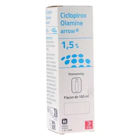 Ciclopirox Olamine Arrow 1,5% Shampooing 100ml - Univers Pharmacie