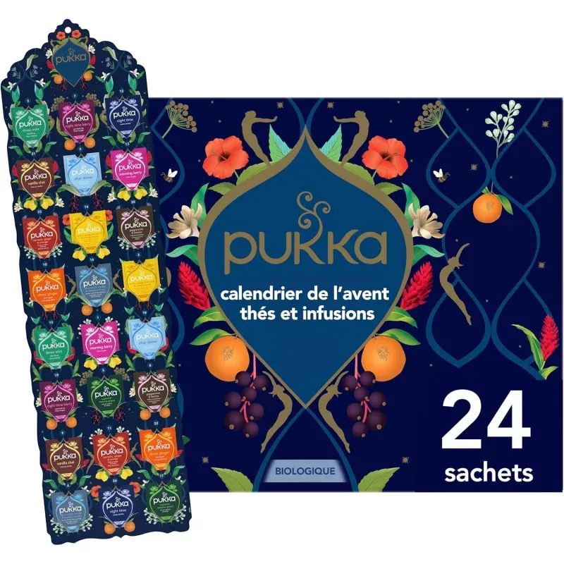 Pukka Calendrier de l'Avent Thés & Infusions 24 sachets - Univers Pharmacie