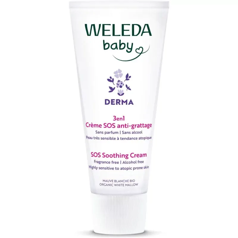 Weleda Baby Derma 3-en-1 Crème SOS anti-grattage 50ml - Univers Pharmacie