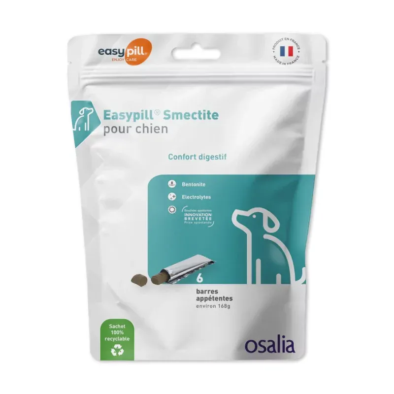 Easypill Smectite Chien 6 barres appétentes - Univers Pharmacie