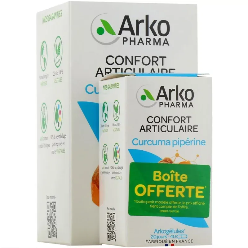 Arkopharma Arkogélules Confort Articulaire Curcuma Pipérine 130+40 gélules - Univers Pharmacie