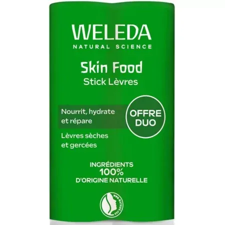 Weleda Skin Food Stick Lèvres 2X4,8g - Univers Pharmacie