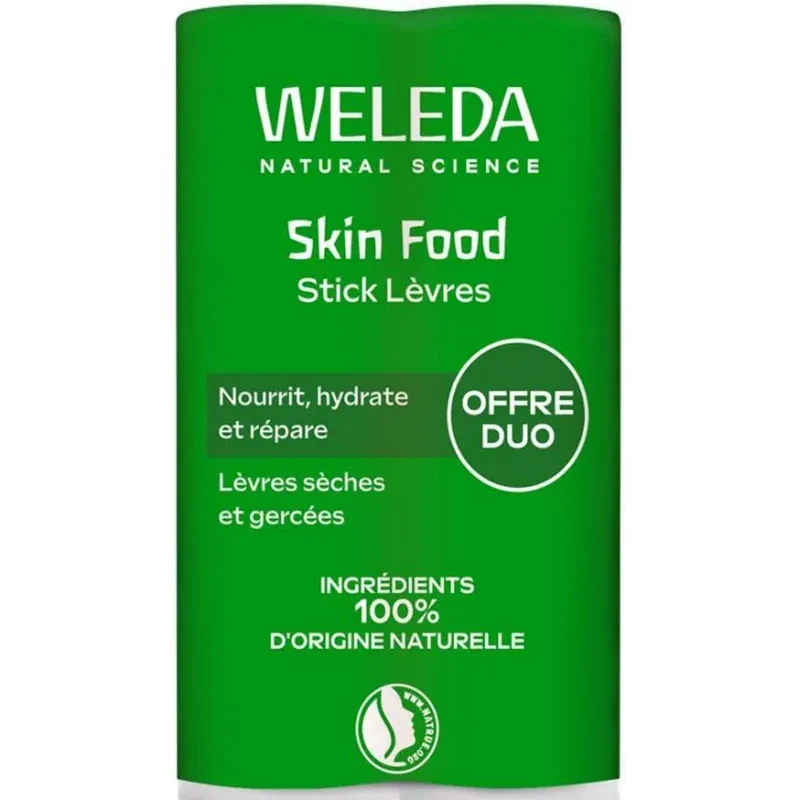 Weleda Skin Food Stick Lèvres 2X4,8g - Univers Pharmacie