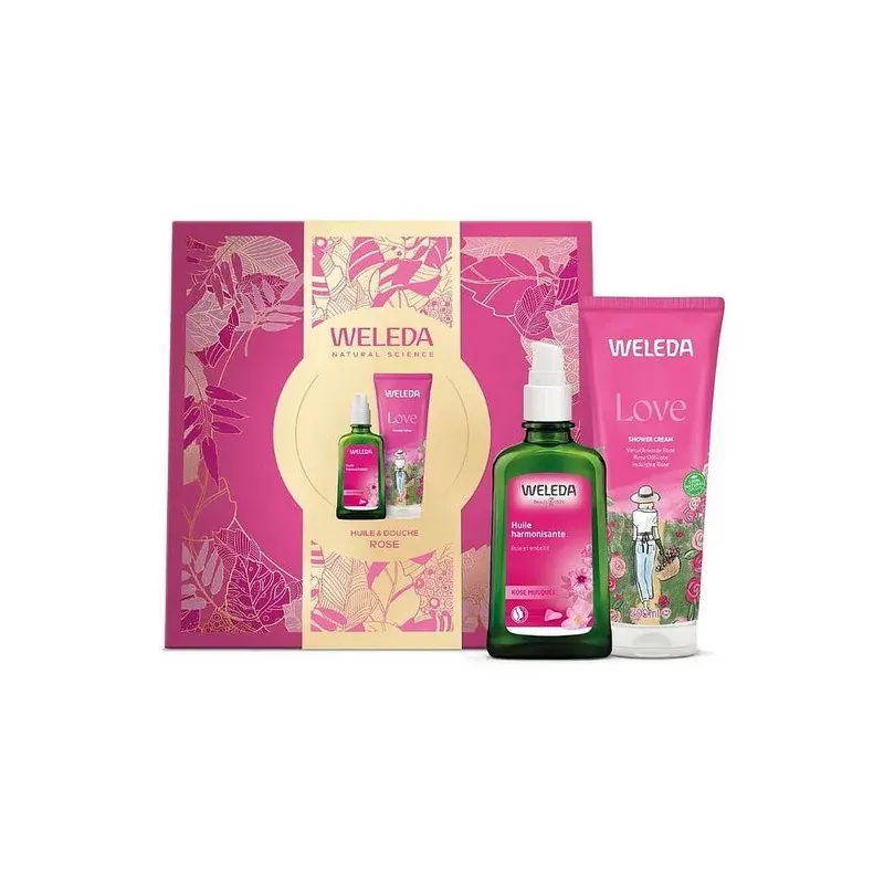 Weleda Coffret Huile & Douche Rose - Univers Pharmacie