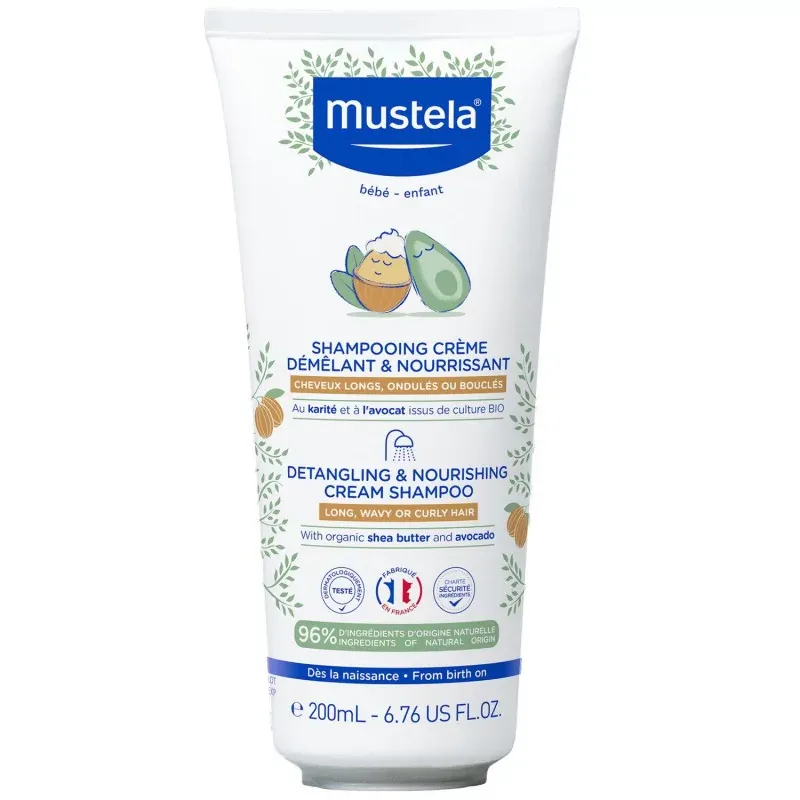 Mustela Shampooing Crème Démêlant et Nourrissant 200ml - Univers Pharmacie