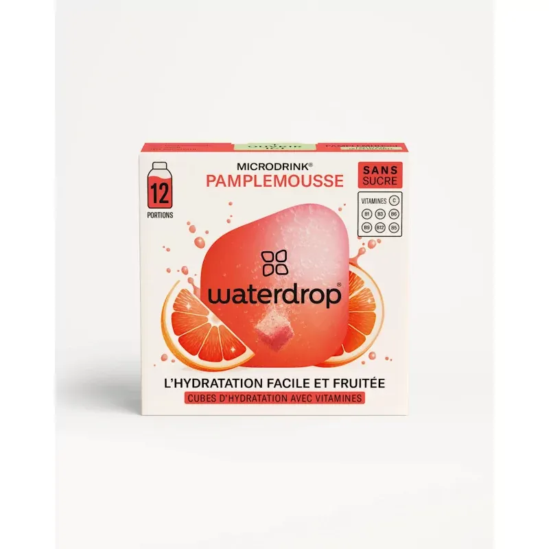 Waterdrop Microdrinks Pamplemousse sans sucre 12 portions - Univers Pharmacie