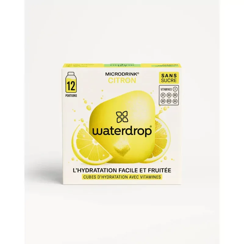 Waterdrop Microdrinks Citron sans sucre 12 portions - Univers Pharmacie
