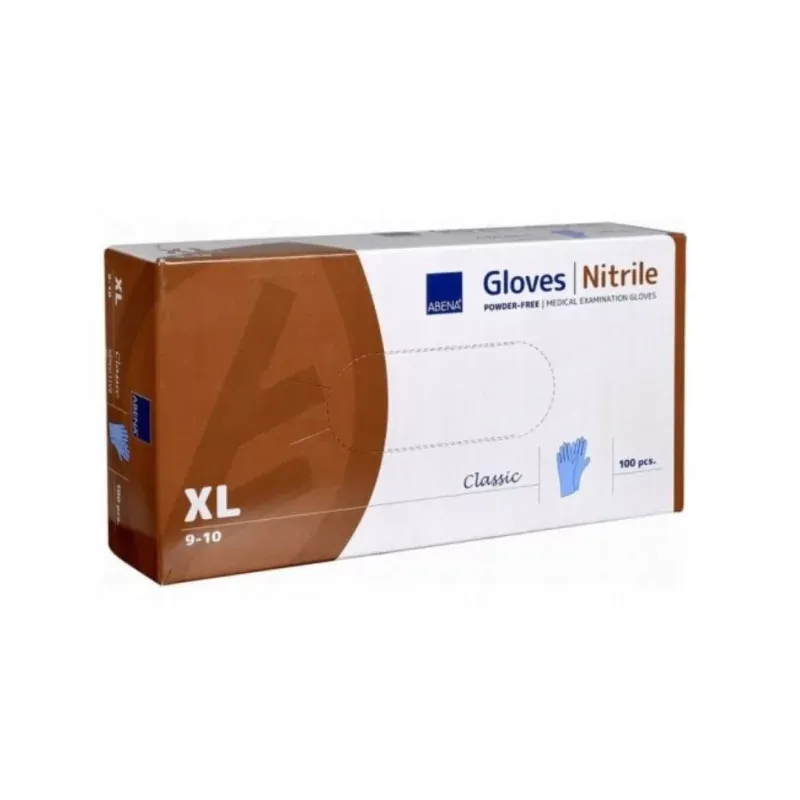 Abena Gants Nitrile Non Poudrés Taille S 9-10 X100 - Univers Pharmacie