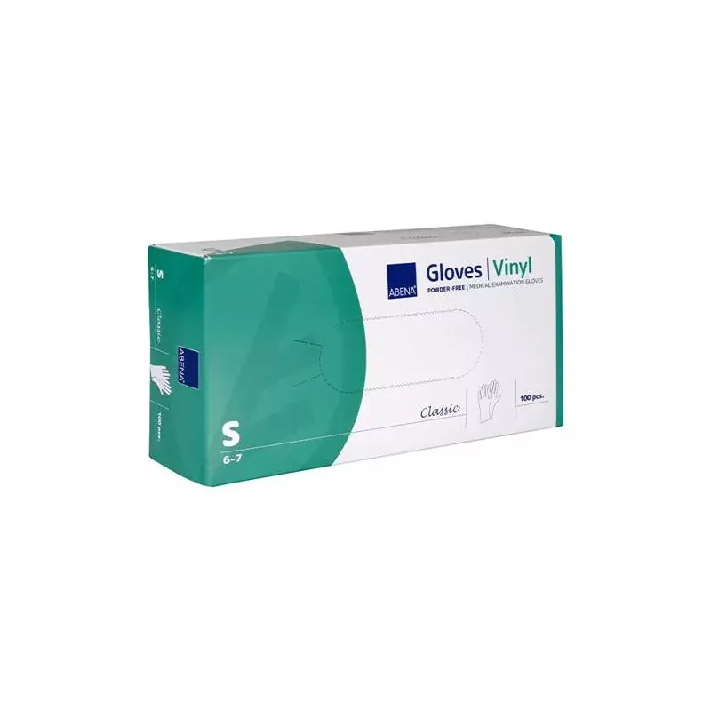 Abena Gants Vinyle Non Poudrés Taille S 6-7 X100 - Univers Pharmacie