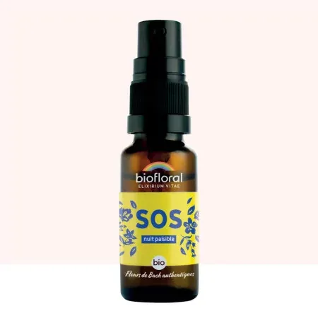 Biofloral SOS Nuit Paisible Bio Spray 20ml - Univers Pharmacie