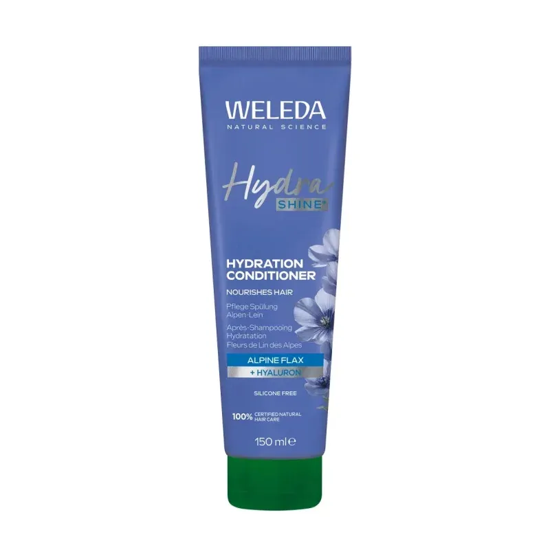 Weleda Hydra Shine Après-shampooing Hydratation Fleurs de Lin des Alpes 150ml - Univers Pharmacie