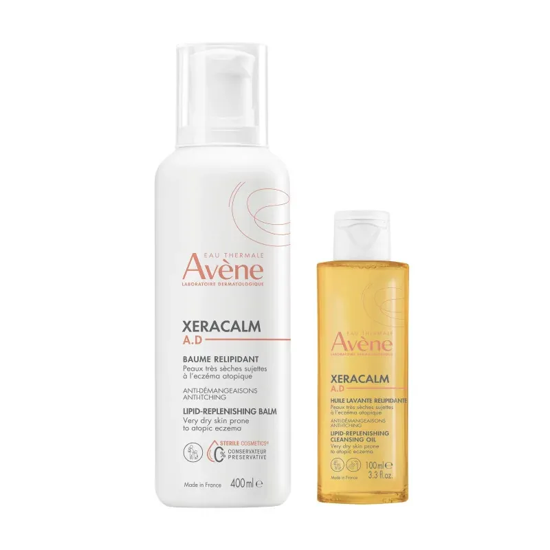 Avène Xeracalm A.D Baume Relipidant 400ml + Huile Lavante - Univers Pharmacie