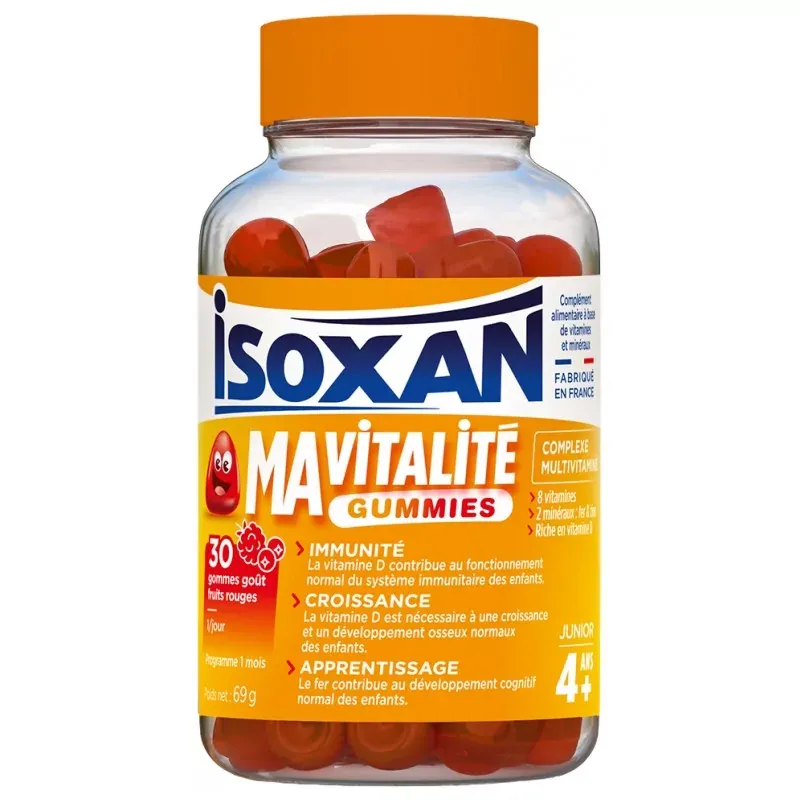 Isoxan Ma Vitalité Gummies Junior 4ans+ 30 gommes - Univers Pharmacie