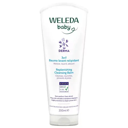 Weleda Baby Derma Baume Lavant Relipidant 3en1 200ml - Univers Pharmacie