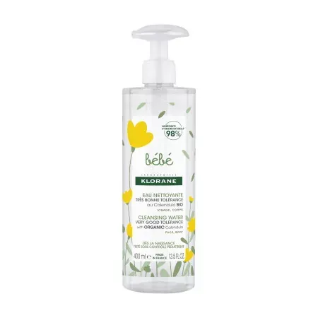 Klorane Bébé Eau Nettoyante 400ml - Univers Pharmacie