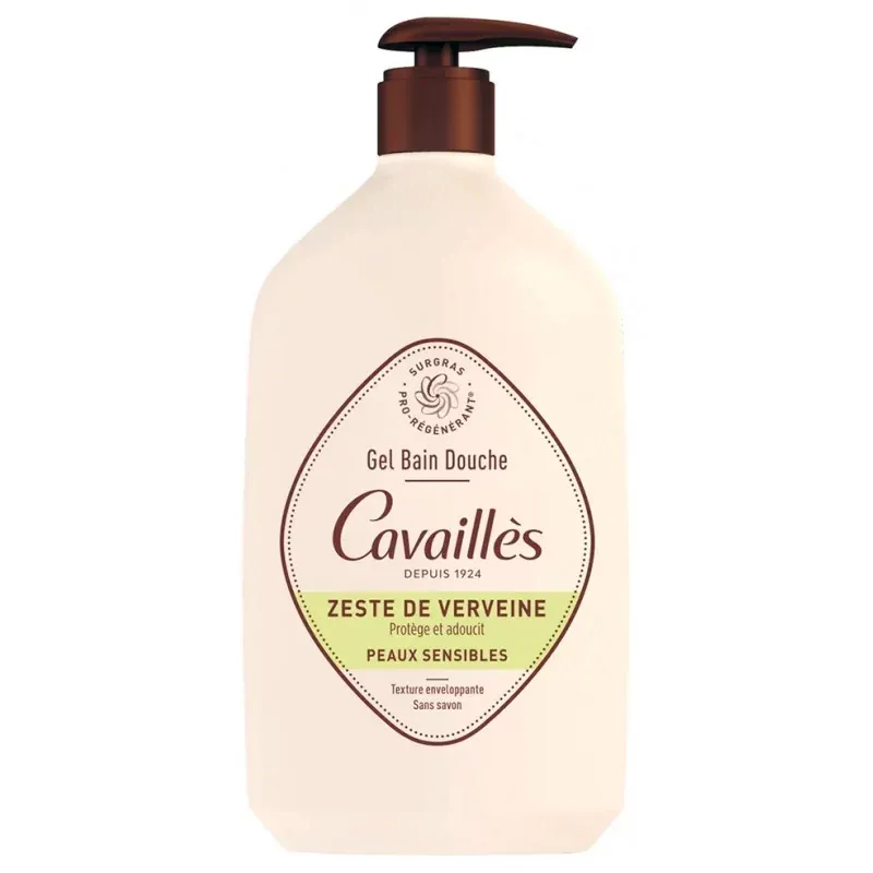 Cavaillès Gel Bain Douche Zeste de Verveine 1L - Univers Pharmacie