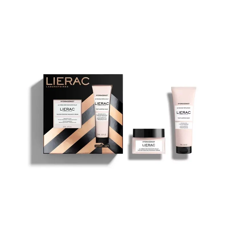 Lierac Coffret Hydragenist Crème Réhydratante Eclat + Le Masque Repulpant 75ml - Univers Pharmacie