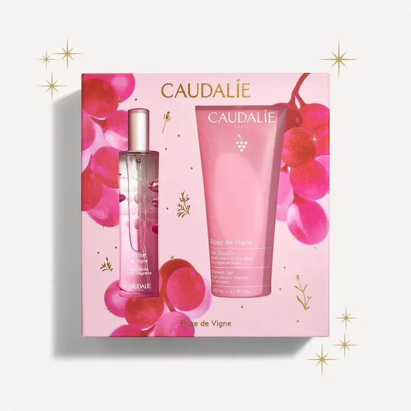 Caudalie Coffret de Noël Rose de Vigne 6 Univers Pharmacie