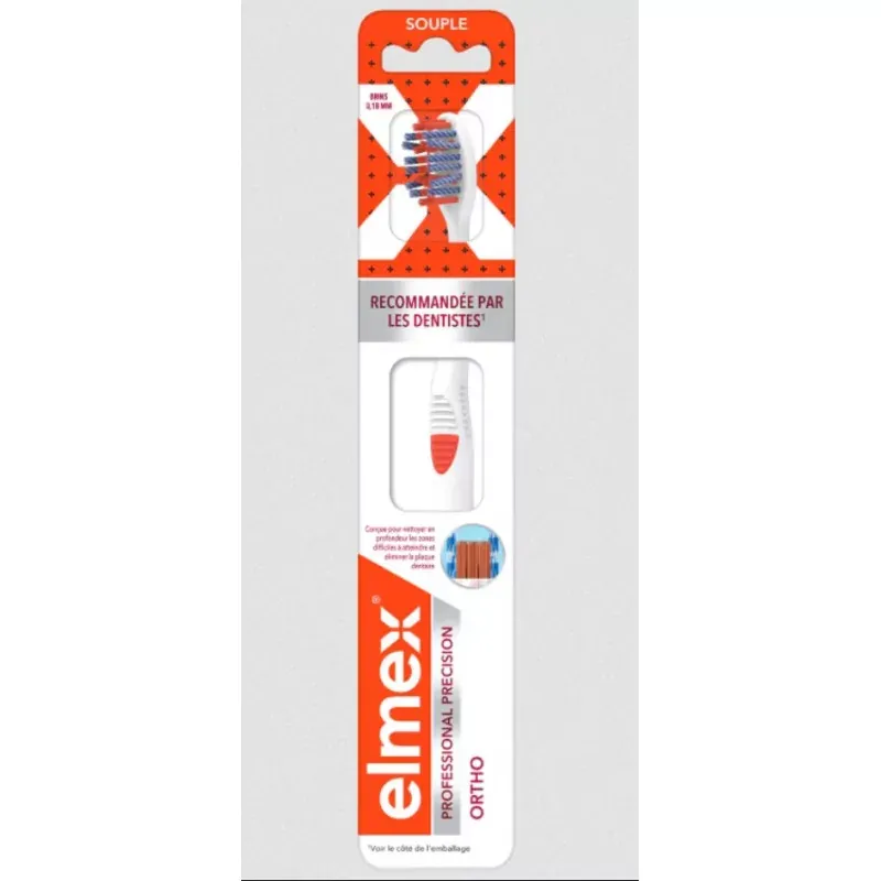 Elmex Professional Precision Ortho Brosse à Dents Souple - Univers Pharmacie