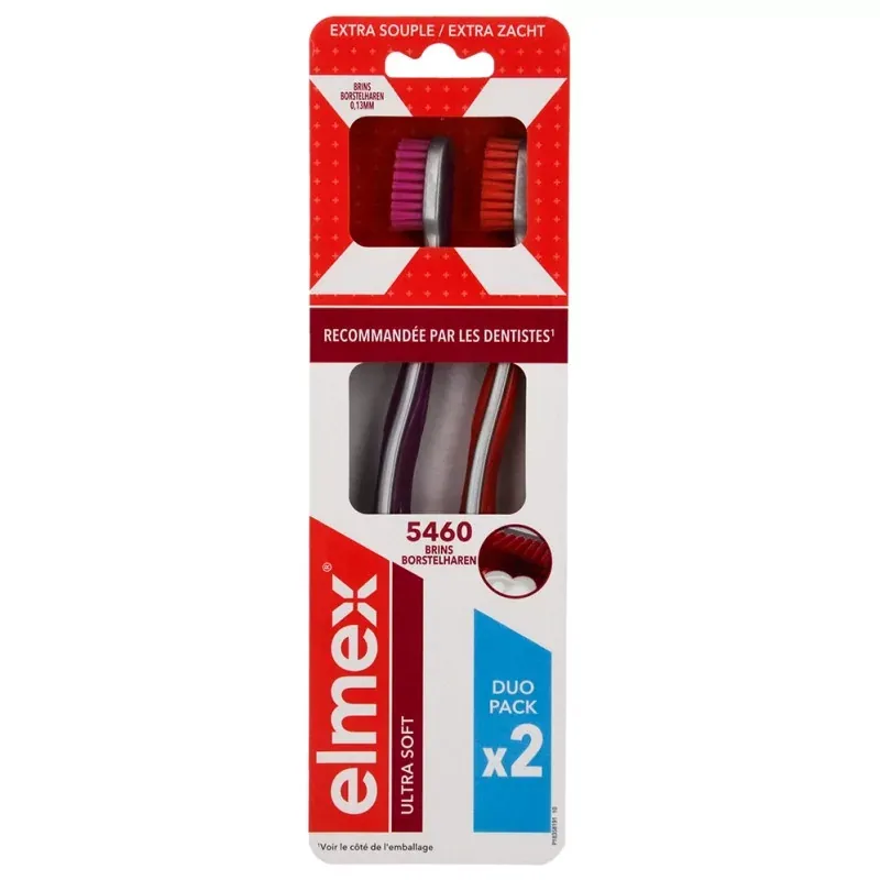 Elmex Ultra Soft Brosse à Dents Duo Pack - Univers Pharmacie