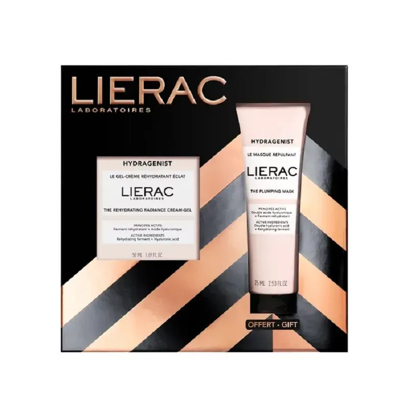 Lierac Coffret Hydragenist Le Gel-Crème Réhydratant Éclat 50ml + Le Masque Repulpant 75ml - Univers Pharmacie
