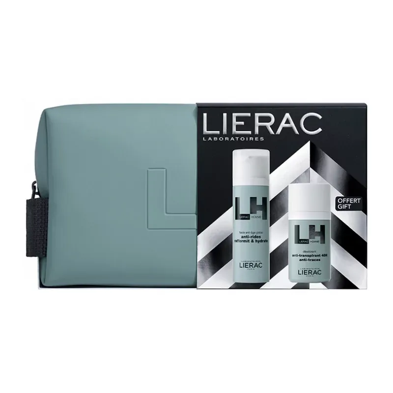Lierac Homme Coffret Fluide Anti-âge Global + Déodorant + Anti-transpirant