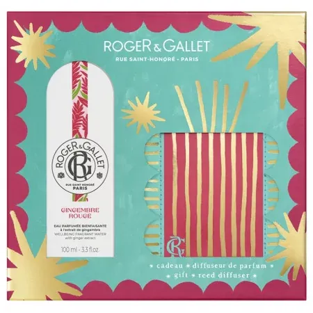 Roger&Gallet Coffret Eau Parfumée + Diffuseur de Parfum Gingembre Rouge - Univers Pharmacie