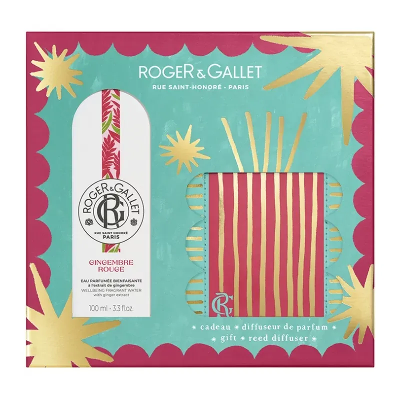 Roger&Gallet Coffret Eau Parfumée + Diffuseur de Parfum Gingembre Rouge - Univers Pharmacie