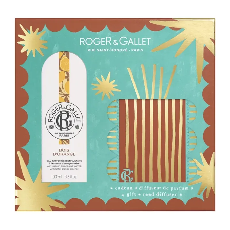 Roger&Gallet Coffret Eau Parfumée + Diffuseur de Parfum Bois d'Orange - Univers Pharmacie