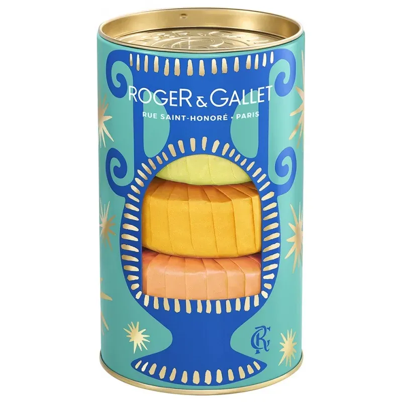 Roger&Gallet Coffret 3 Savons Bienfaisants Fleur d'Osmanthus Vanille Soleil Néroli - Univers Pharmacie