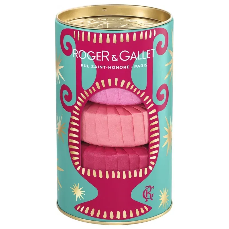 Roger&Gallet Coffret 3 Savons Bienfaisants Fleur de Figuier Gingembre Rouge Rose - Univers Pharmacie