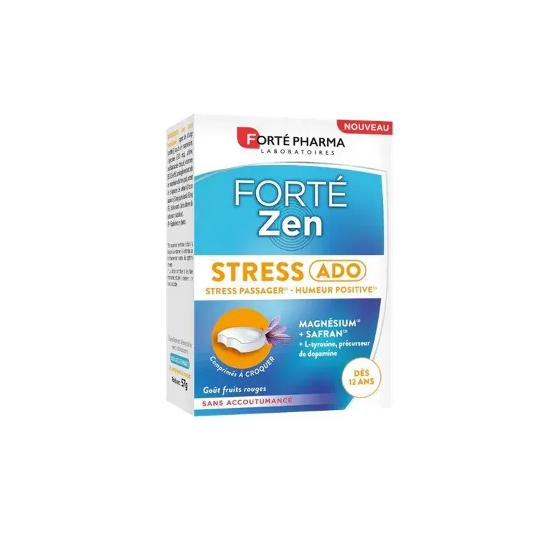 Forté Pharma Forté Zen Stress Ado 20 comprimés à croquer - Univers Pharmacie