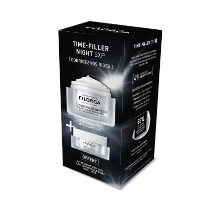 Filorga Coffret Time-Filler Night 5XP Crème Nuit Défroissante Rides 50ml + Crème de Jour 15ml