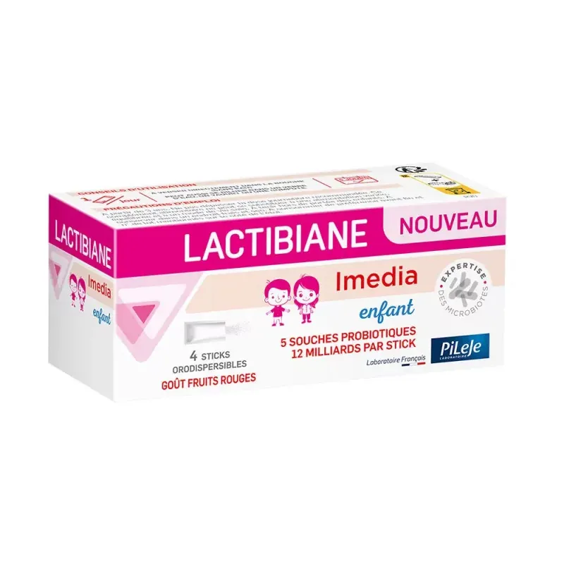PiLeJe Lactibiane Imedia Enfant 4 Sticks Orodispersibles- Univers Pharmacie