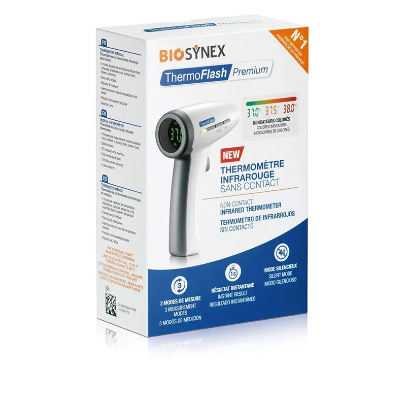 Biosynex Thermomètre Sans Contact Thermoflash Premium