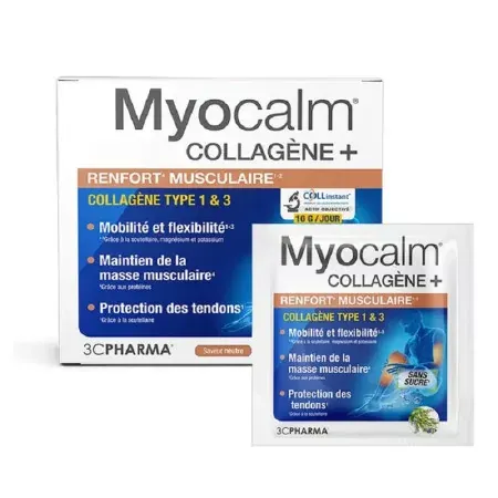 Myocalm Collagène+ Renfort Musculaire 30 sachets - Univers Pharmacie