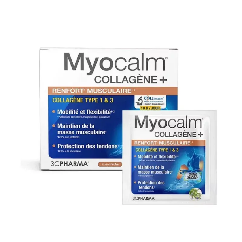 Myocalm Collagène+ Renfort Musculaire 30 sachets - Univers Pharmacie
